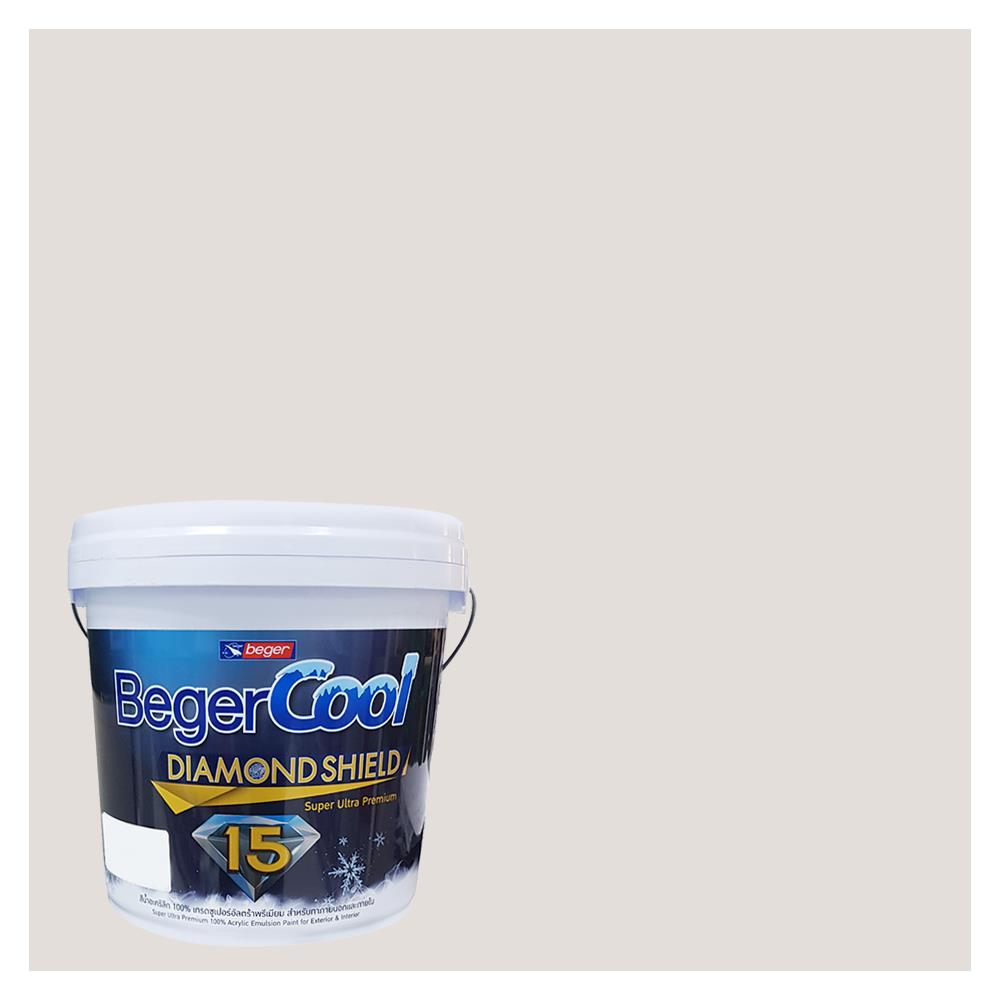 สีน้ำทาภายนอก BEGER COOL DIAMONDSHIELD 15 สี EBONY COAST #131-1 กึ่งเงา 9 ลิตร
