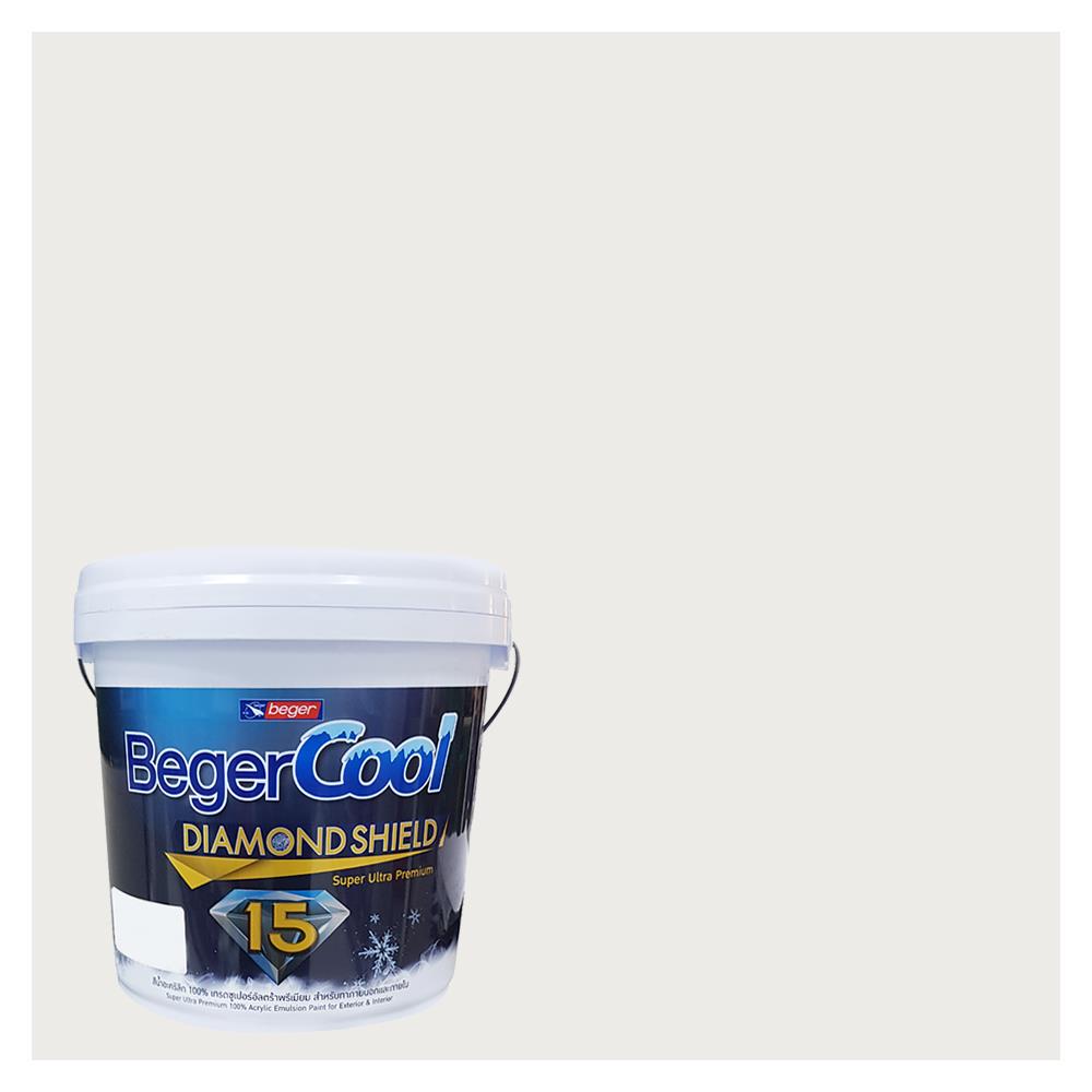 สีน้ำทาภายนอก BEGER COOL DIAMONDSHIELD 15 สี BALTIC BLACK #135-1 กึ่งเงา 9 ลิตร