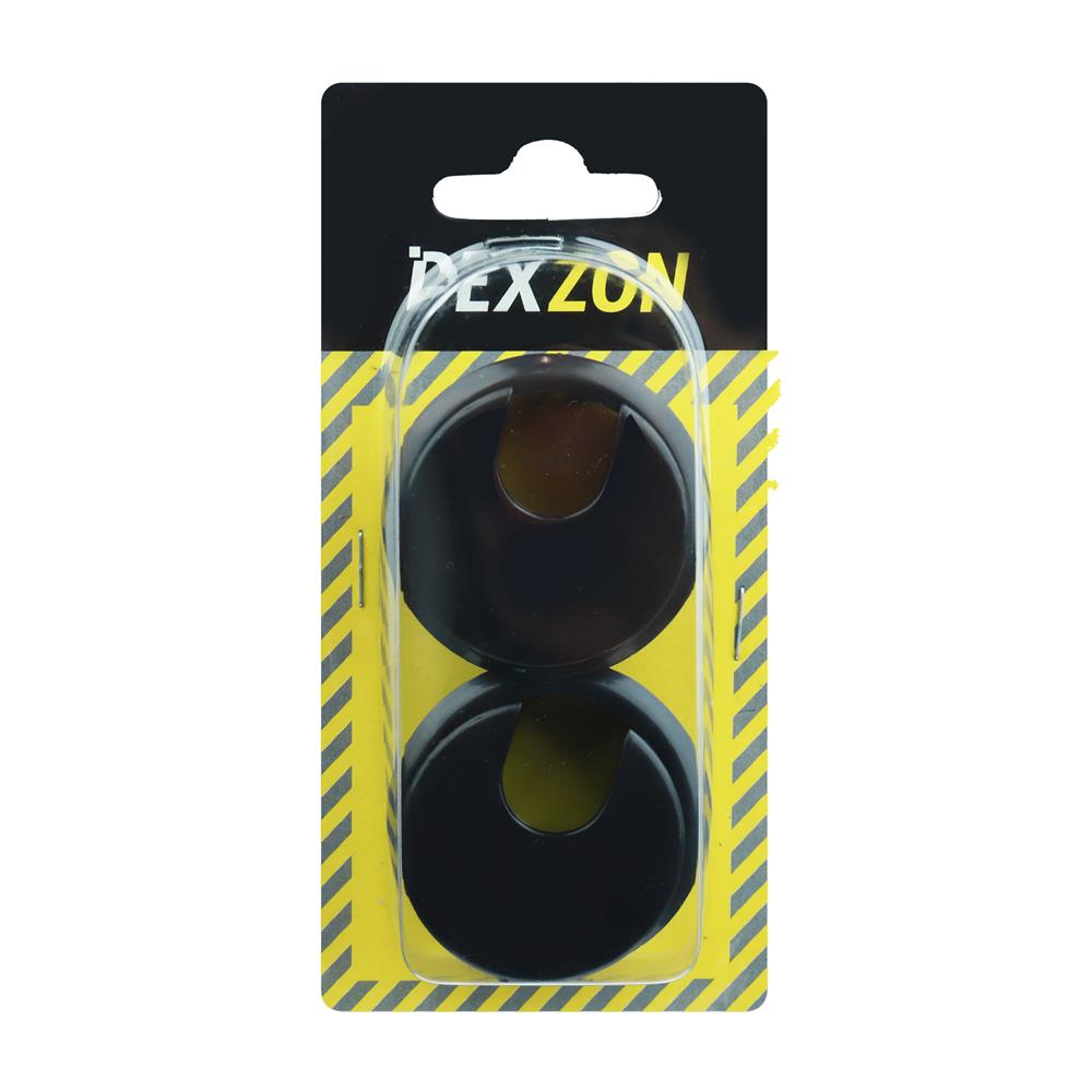 ช่องร้อยสายไฟกลม DEXZON CC-2O สีดำ 2 ชิ้น