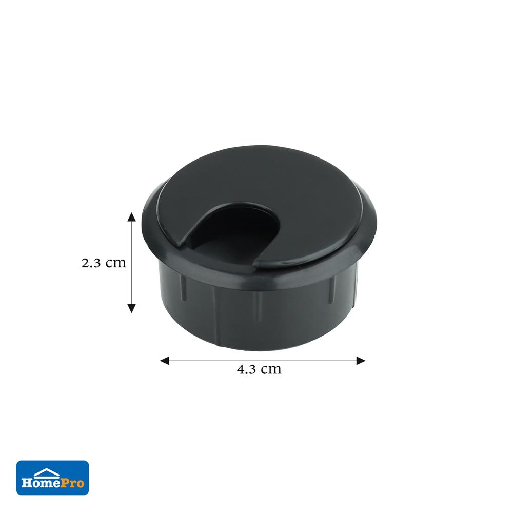 ช่องร้อยสายไฟกลม DEXZON CC-2O สีดำ 2 ชิ้น