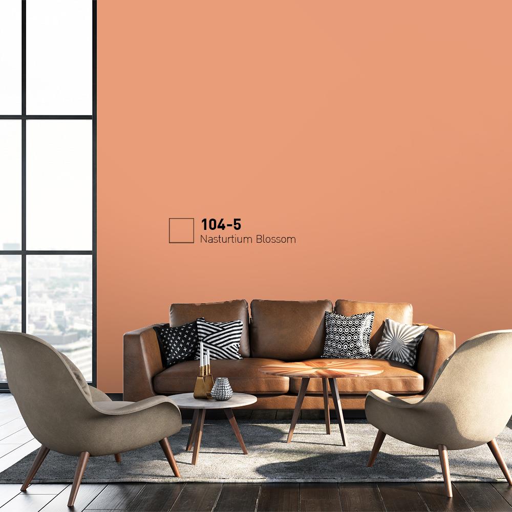 สีน้ำทาภายนอก BEGER COOL DIAMONDSHIELD 15 สี NASTURTIUM BLOSSOM #104-5 กึ่งเงา 9 ลิตร