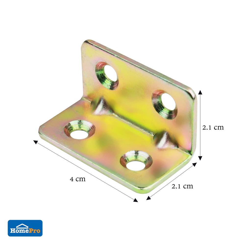 เหล็กฉากตัว L DEXZON SA-4H 4 รู แพ็ก 4 ชิ้น