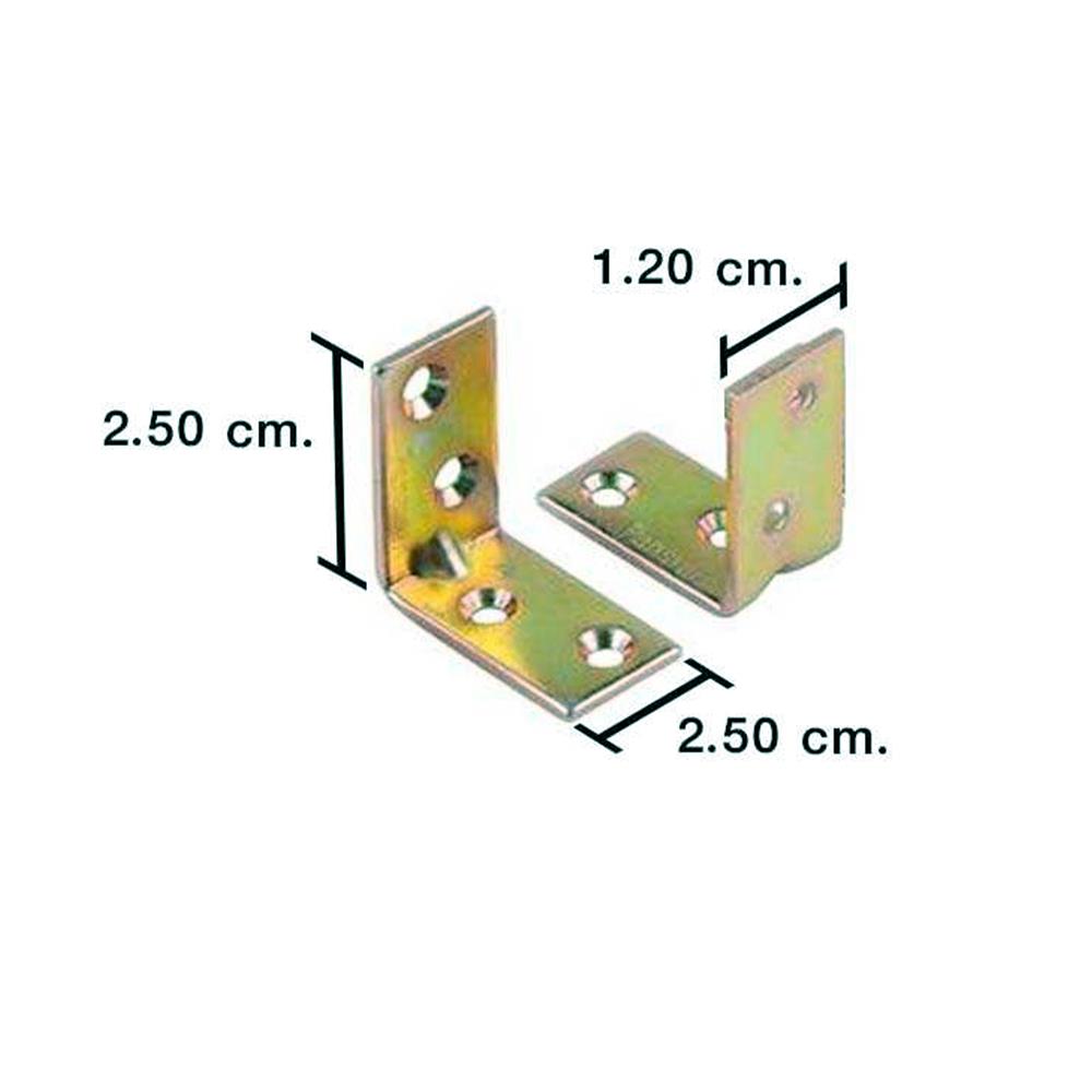 เหล็กฉากตัว L DEXZON SA-4M 4 รู แพ็ก 10 ชิ้น