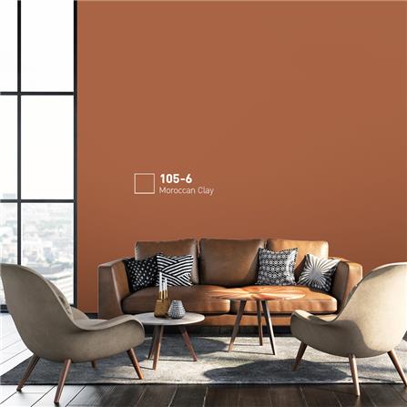 สีน้ำทาภายนอก BEGER COOL DIAMONDSHIELD 15 สี MOROCCAN CLAY #105-6 กึ่งเงา 9 ลิตร_1