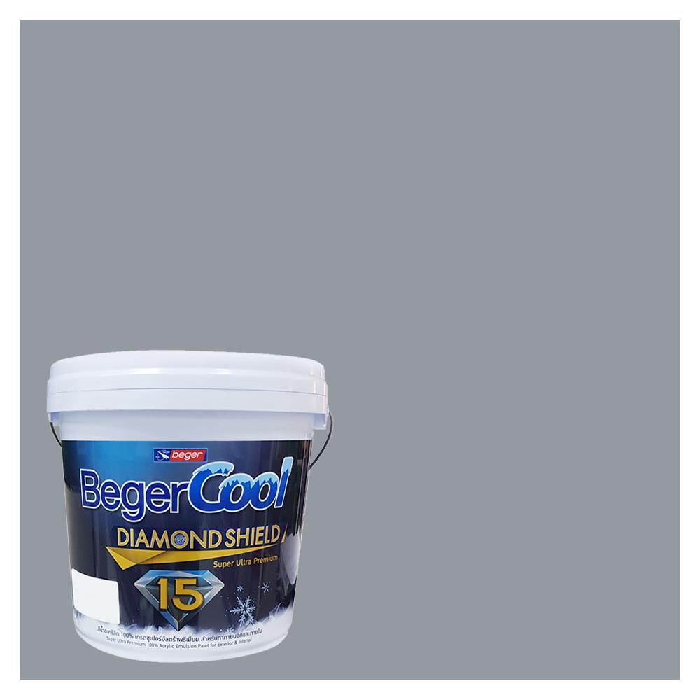 สีน้ำทาภายนอก BEGER COOL DIAMONDSHIELD 15 สี MID WINTER #135-4 กึ่งเงา 9 ลิตร
