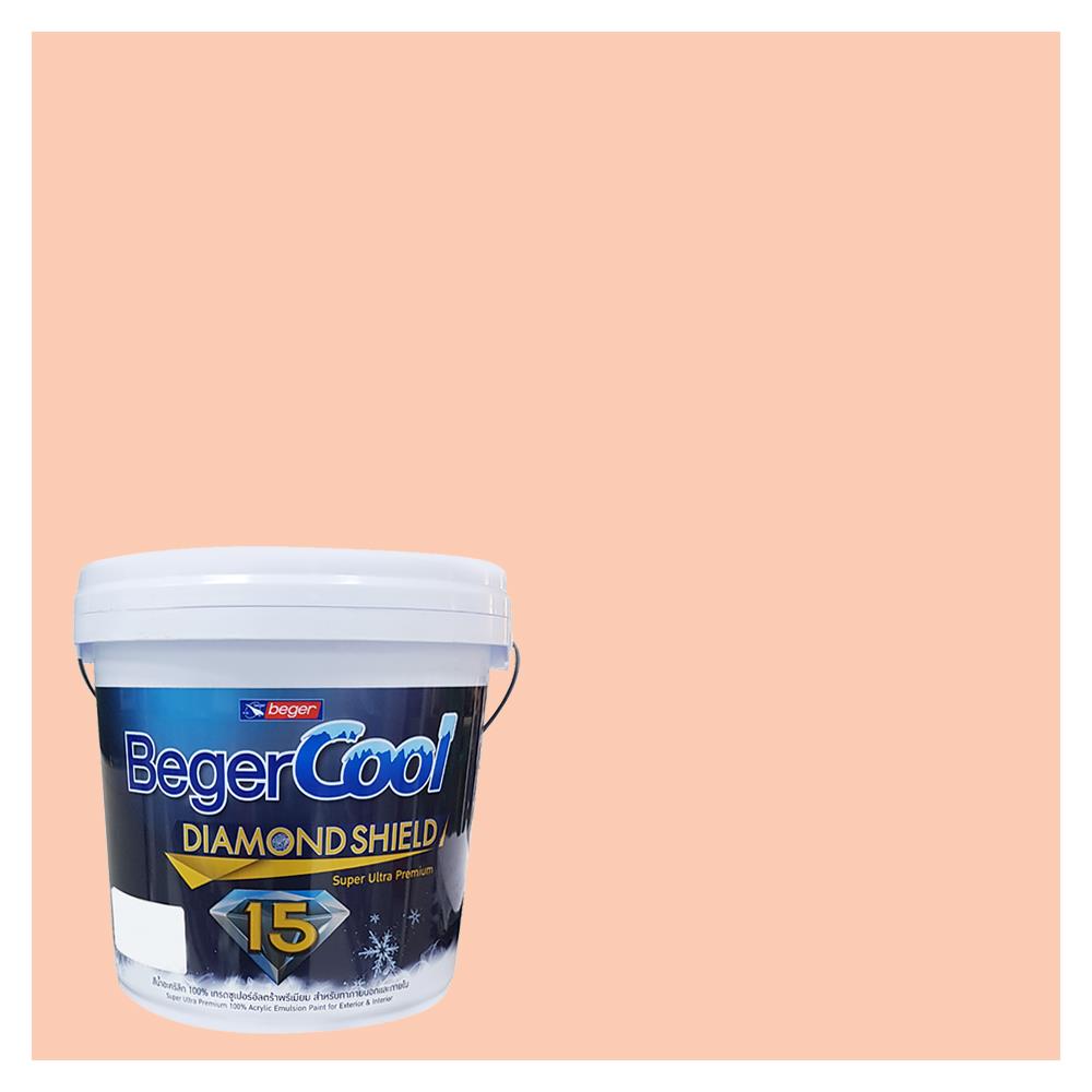 สีน้ำทาภายนอก BEGER COOL DIAMONDSHIELD 15 สี DOMINIGUE #107-3 กึ่งเงา 9 ลิตร