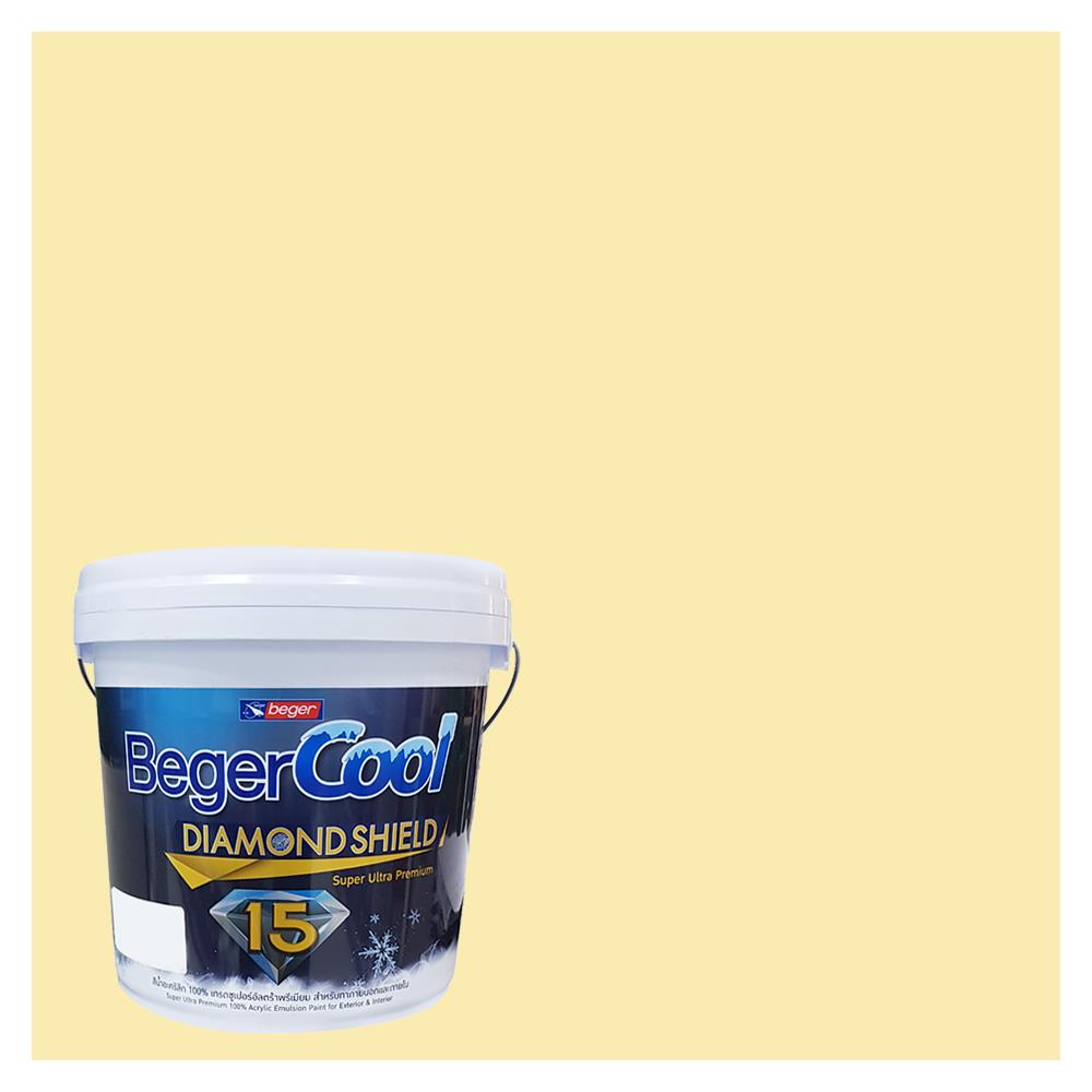 สีน้ำทาภายนอก BEGER COOL DIAMONDSHIELD 15 สี SUNSET DREAM #088-3 กึ่งเงา 9 ลิตร