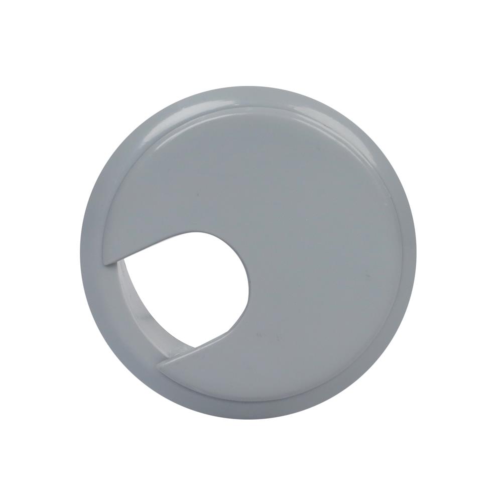 ช่องร้อยสายไฟกลม DEXZON CC-20 สีเทา แพ็ก 2 ชิ้น