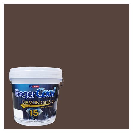 สีน้ำทาภายนอก BEGER COOL DIAMONDSHIELD 15 สี COLOMBIAN COFFEE #185-6 กึ่งเงา 9 ลิตร_0