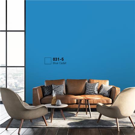 สีน้ำทาภายนอก BEGER COOL DIAMONDSHIELD 15 สี BLUE CADET #031-5 กึ่งเงา 9 ลิตร_1