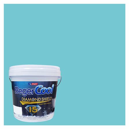 สีน้ำทาภายนอก BEGER COOL DIAMONDSHIELD 15 สี DOLPHINE BAY #041-4 กึ่งเงา 9 ลิตร_0