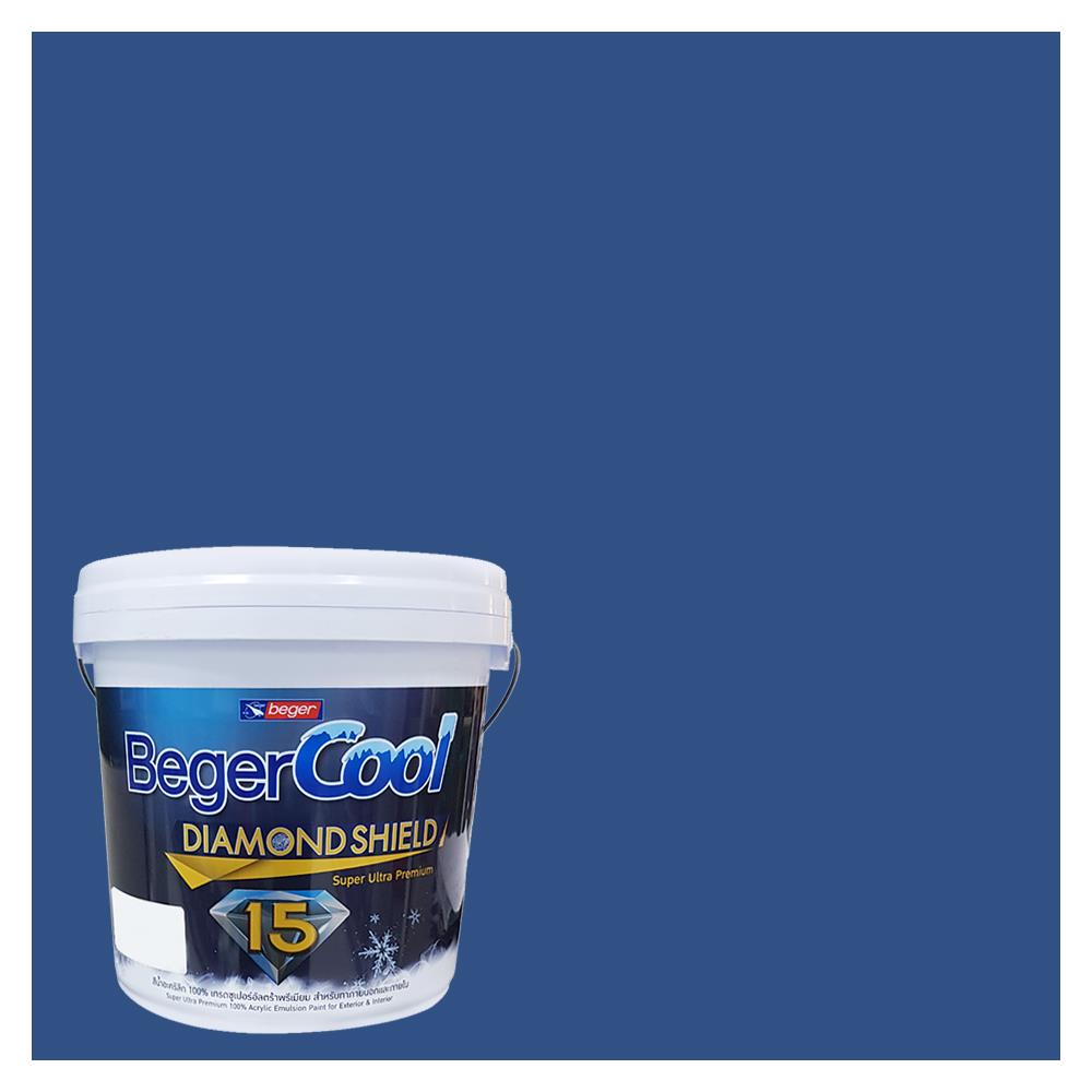 สีน้ำทาภายนอก BEGER COOL DIAMONDSHIELD 15 สี BOY SCOUT BLUE #031-6 กึ่งเงา 9 ลิตร