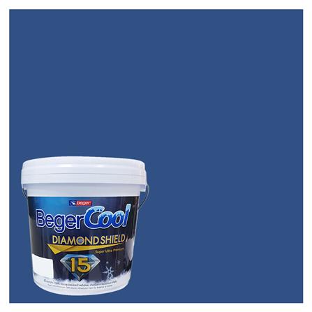 สีน้ำทาภายนอก BEGER COOL DIAMONDSHIELD 15 สี BOY SCOUT BLUE #031-6 กึ่งเงา 9 ลิตร_0