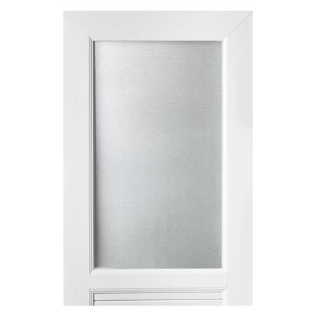ประตู UPVC AZLE AZ113 GLASS 70X200 ซม. สีขาว พร้อมวงกบ ไม่เจาะลูกบิด_2
