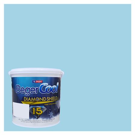 สีน้ำทาภายนอก BEGER COOL DIAMONDSHIELD 15 สี CELESTIAL SKY #034-3 กึ่งเงา 9 ลิตร_0