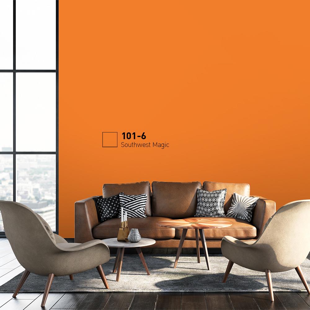 สีน้ำทาภายนอก BEGER COOL DIAMONDSHIELD 15 สี SOUTHWEST MAGIC #101-6 กึ่งเงา 9 ลิตร