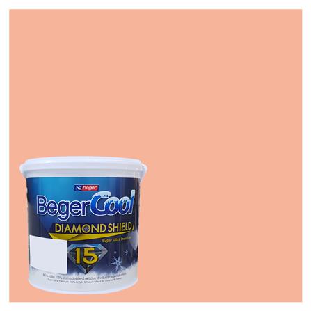 สีน้ำทาภายนอก BEGER COOL DIAMONDSHIELD 15 สี COTTON CANDY #107-4 กึ่งเงา 9 ลิตร_0