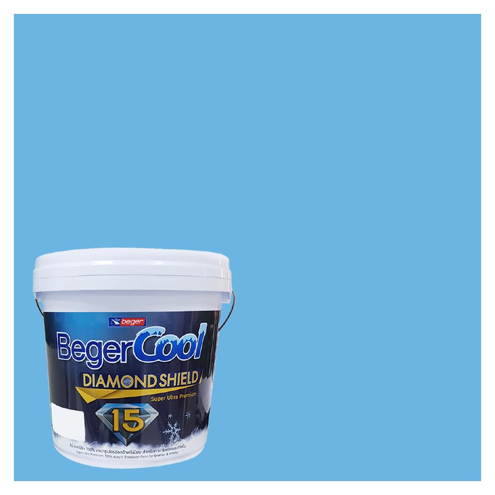 สีน้ำทาภายนอก BEGER COOL DIAMONDSHIELD 15 สี BRIGHT SEASCAPE #031-4 กึ่งเงา 9 ลิตร