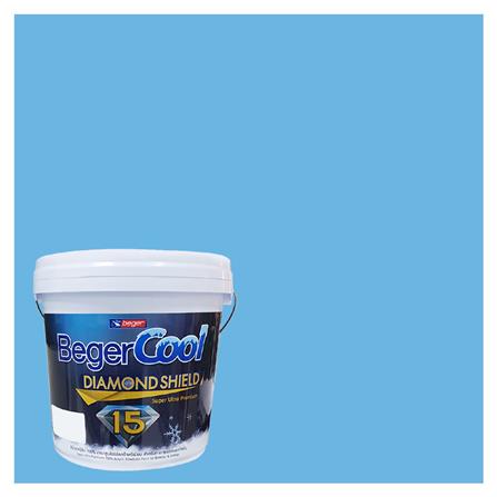 สีน้ำทาภายนอก BEGER COOL DIAMONDSHIELD 15 สี BRIGHT SEASCAPE #031-4 กึ่งเงา 9 ลิตร_0
