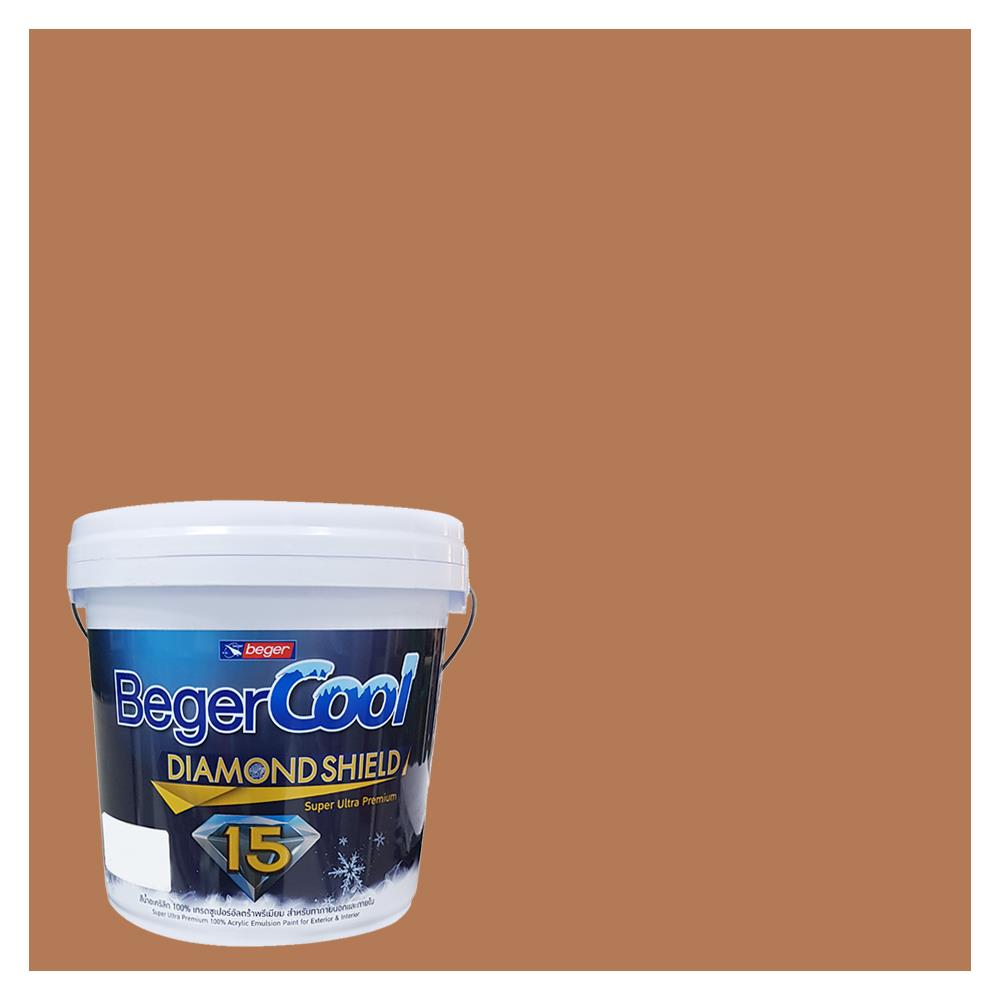 สีน้ำทาภายนอก BEGER COOL DIAMONDSHIELD 15 สี GEORGIAN CLAY #177-5 กึ่งเงา 9 ลิตร