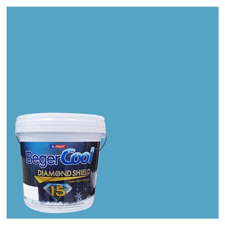 สีน้ำทาภายนอก BEGER COOL DIAMONDSHIELD 15 สี OCEAN ALLEGRA #034-5 กึ่งเงา 9 ลิตร_0