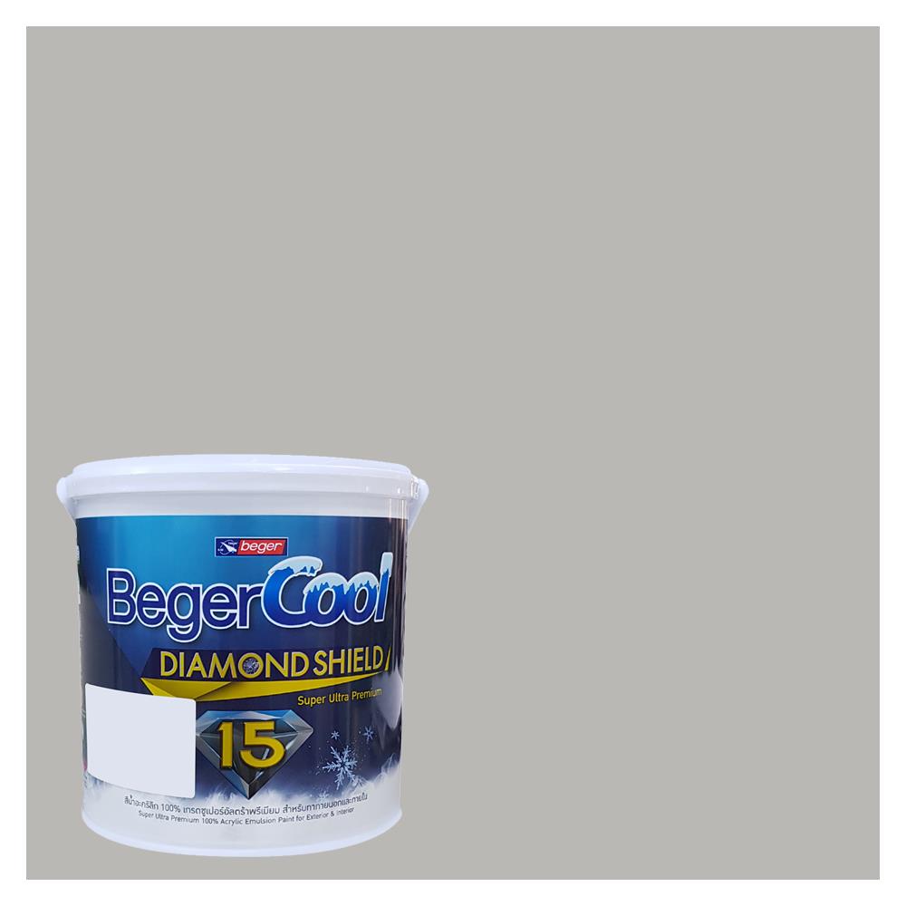 สีน้ำทาภายนอก BEGER COOL DIAMONDSHIELD 15 สี SPLINTER OF SILVER #141-3 กึ่งเงา 9 ลิตร