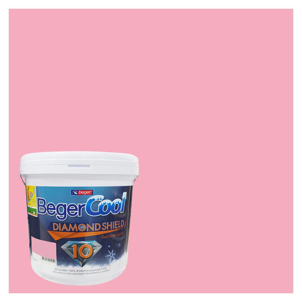 สีน้ำทาภายนอก ชนิดกึ่งเงา BEGERCOOL DIAMONDSHIELD 10 115-4 สี QUEEN OF ANGELS 9 ลิตร