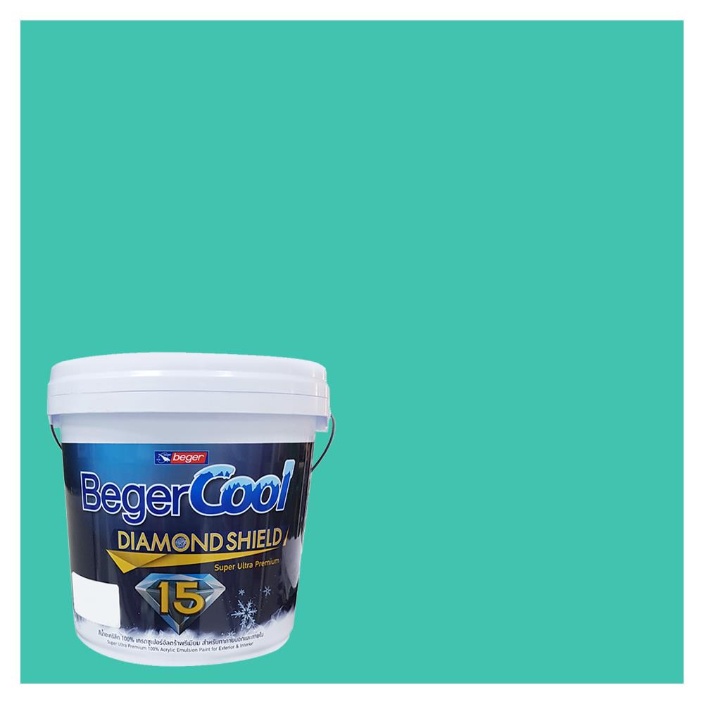 สีน้ำทาภายนอก BEGER COOL DIAMONDSHIELD 15 สี PACIFIC PANORAMA #048-5 กึ่งเงา 9 ลิต