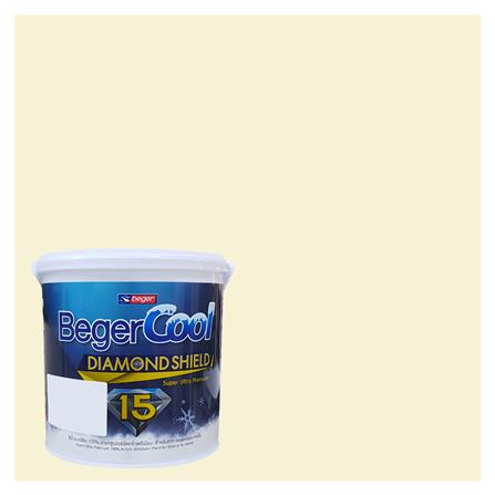 สีน้ำทาภายนอก BEGER COOL DIAMONDSHIELD 15 สี SUNCHINE MIST #088-2 กึ่งเงา 9 ลิตร_0
