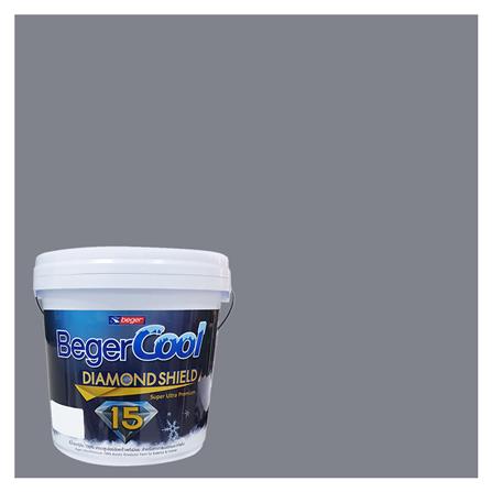 สีน้ำทาภายนอก BEGER COOL DIAMONDSHIELD 15 สี CASTLE ROCK #134-3 กึ่งเงา 9 ลิตร_0