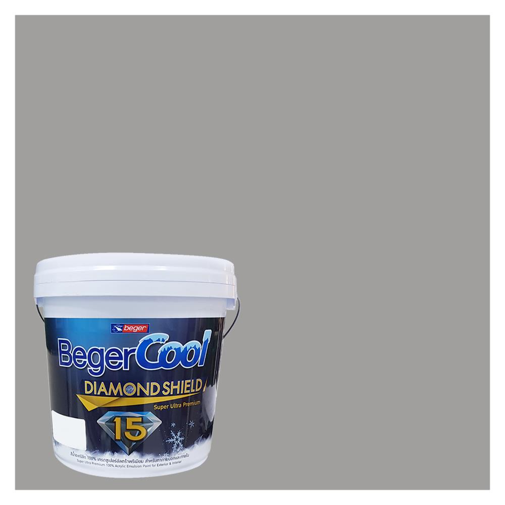 สีน้ำทาภายนอก BEGER COOL DIAMONDSHIELD 15 สี ANTIQUE PEWTER #140-3 กึ่งเงา 9 ลิตร