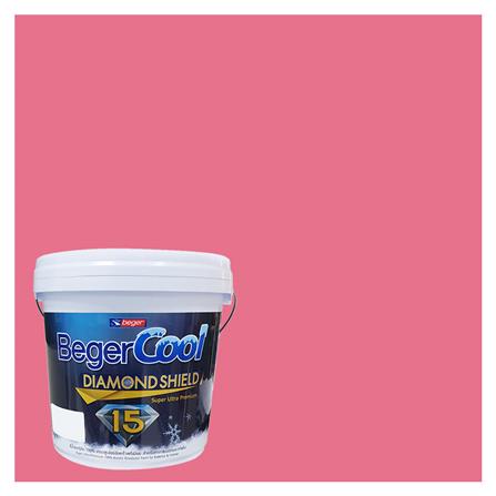 สีน้ำทาภายนอก BEGER COOL DIAMONDSHIELD 15 สี SANDY'S SMILE #115-5 กึ่งเงา 9 ลิตร_0