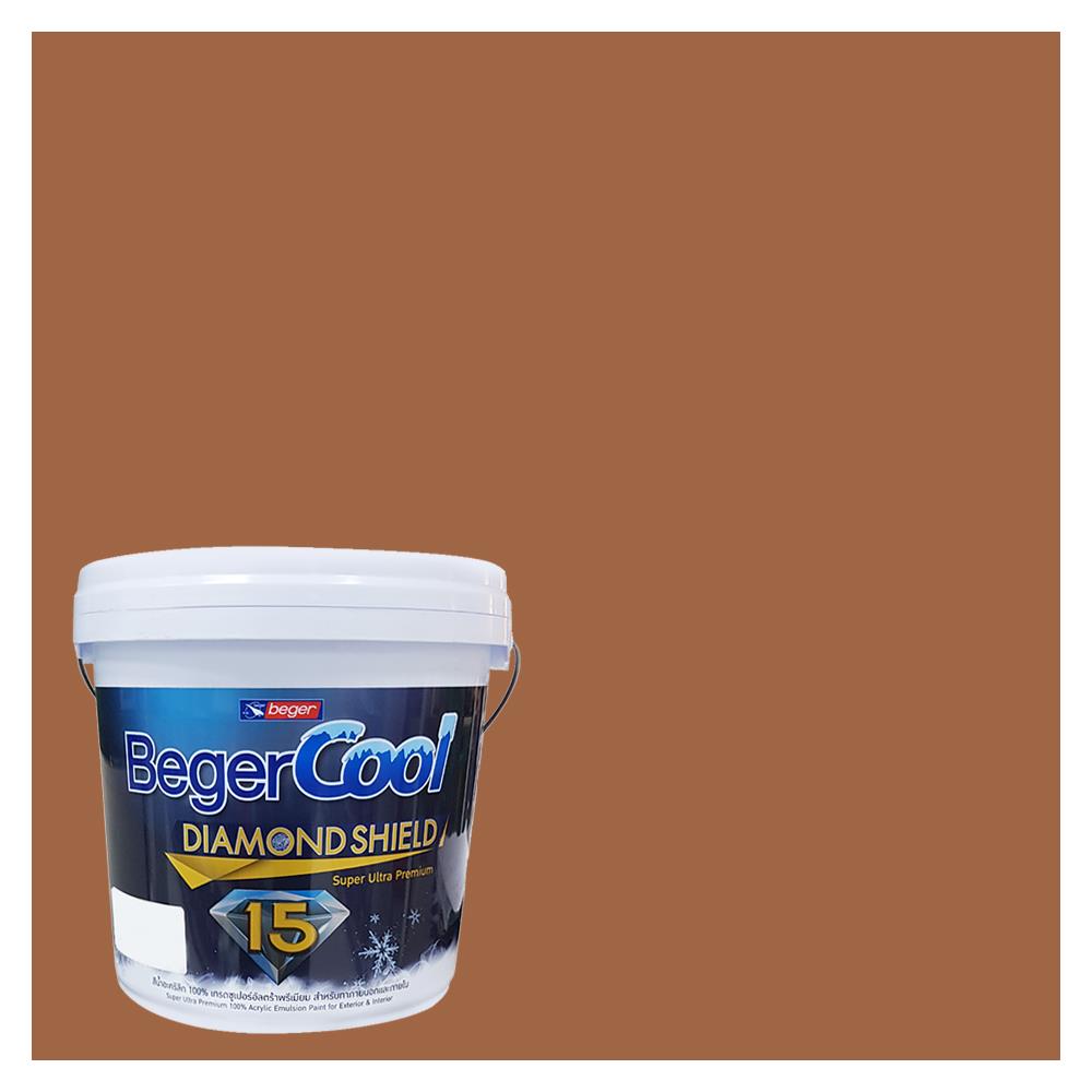 สีน้ำทาภายนอก BEGER COOL DIAMONDSHIELD 15 สี TERRACOTTA TEASE #177-6 กึ่งเงา 9 ลิตร