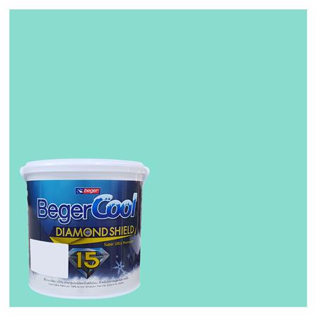 สีน้ำทาภายนอก BEGER COOL DIAMONDSHIELD 15 สี CRYSTALYN #048-4 กึ่งเงา 9 ลิตร_0