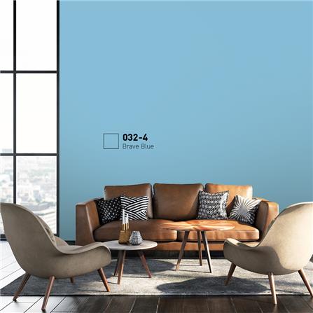 สีน้ำทาภายนอก BEGER COOL DIAMONDSHIELD 15 สี BRAVE BLUE #032-4 กึ่งเงา 9 ลิตร_1