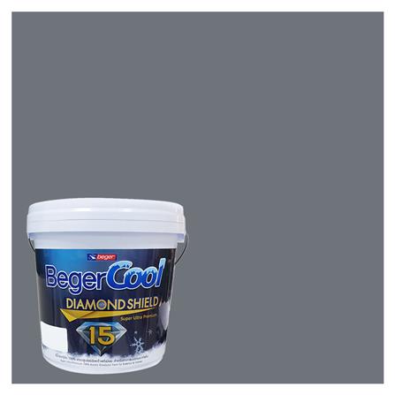 สีน้ำทาภายนอก BEGER COOL DIAMONDSHIELD 15 สี MONARCH PASS #115-5 กึ่งเงา 9 ลิตร_0