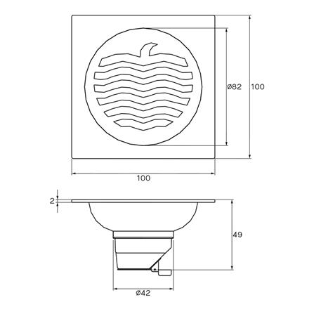 ตะแกรงกันกลิ่น WS FD-4306 4 นิ้ว_2
