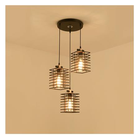 ไฟช่อ CST 3025-3 สีดำ/ชา/น้ำตาล 3 หัว_2