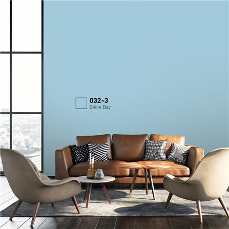 สีน้ำทาภายนอก BEGER COOL DIAMONDSHIELD 15 สี BIKINI BAY #032-3 กึ่งเงา 9 ลิตร_1