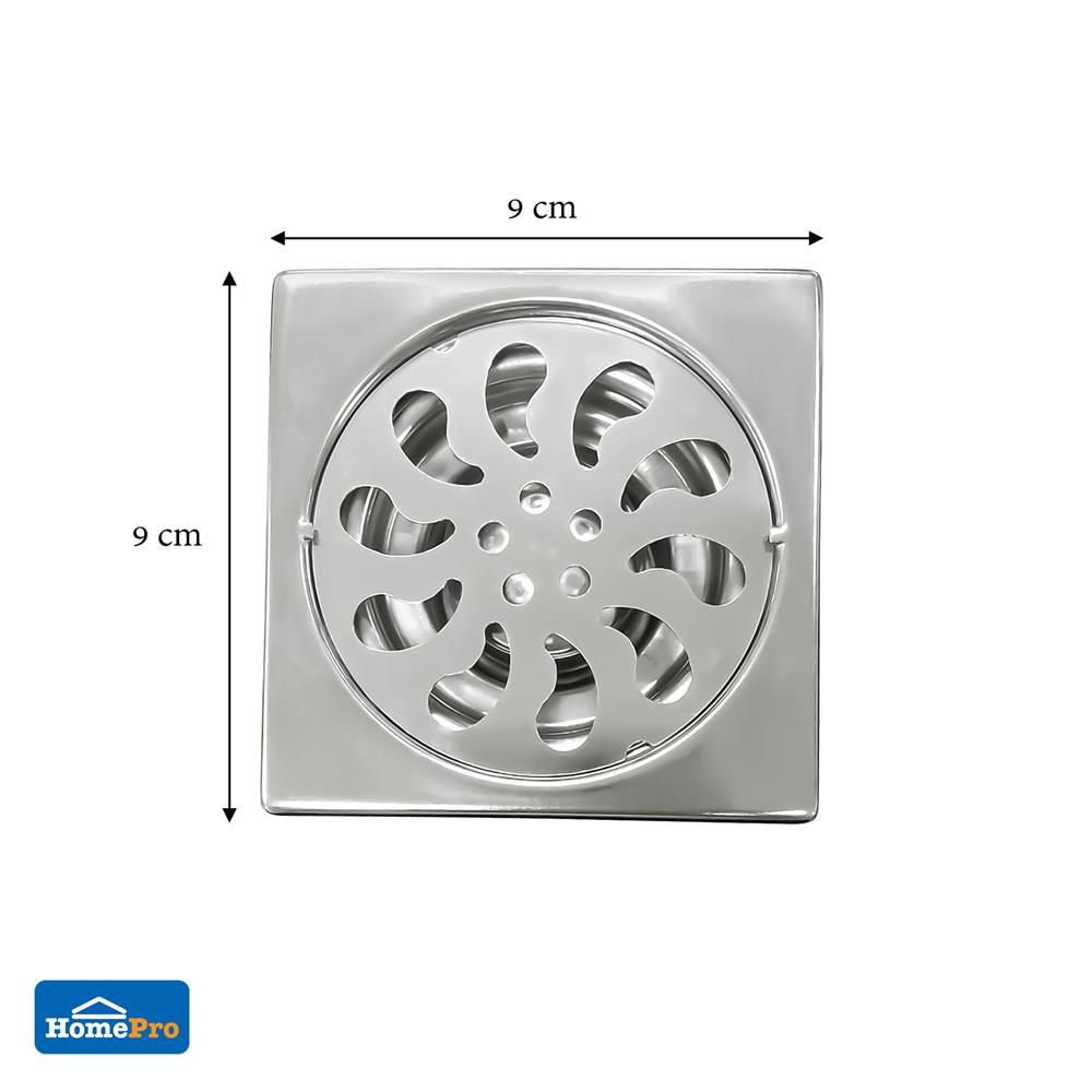 ตะแกรงกันกลิ่นเหลี่ยม DEXZON FS-BEN หน้าแปลน 4 นิ้ว