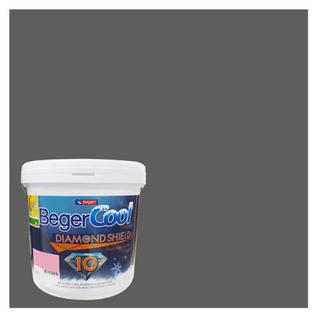 สีน้ำทาภายนอก BEGERCOOL DIAMONDSHIELD 10 #140-5 สี THORWOOD กึ่งเงา 9 ลิตร_0