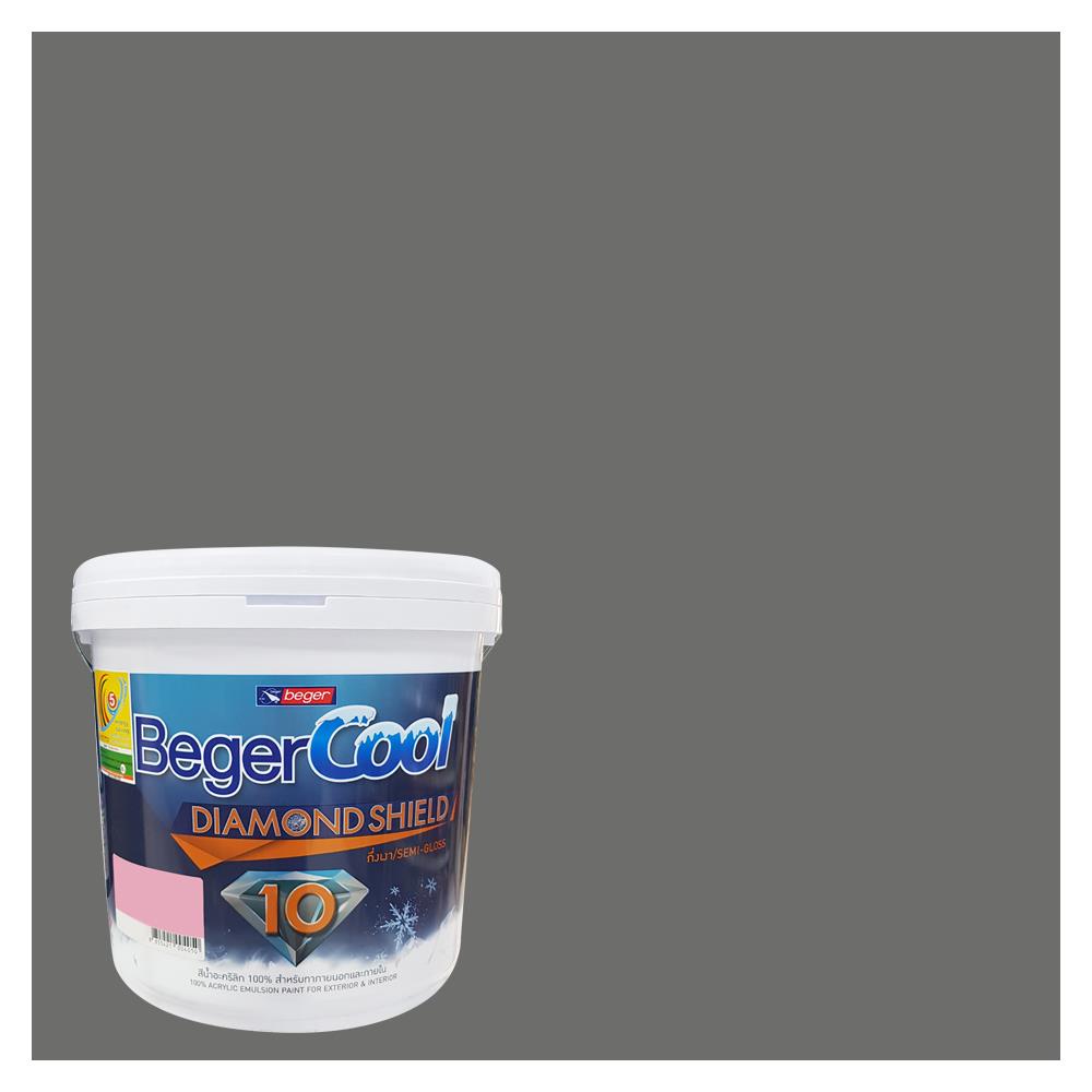 สีน้ำทาภายนอก BEGERCOOL DIAMONDSHIELD 10 #141-5 สี INNISWOOD กึ่งเงา 9 ลิตร