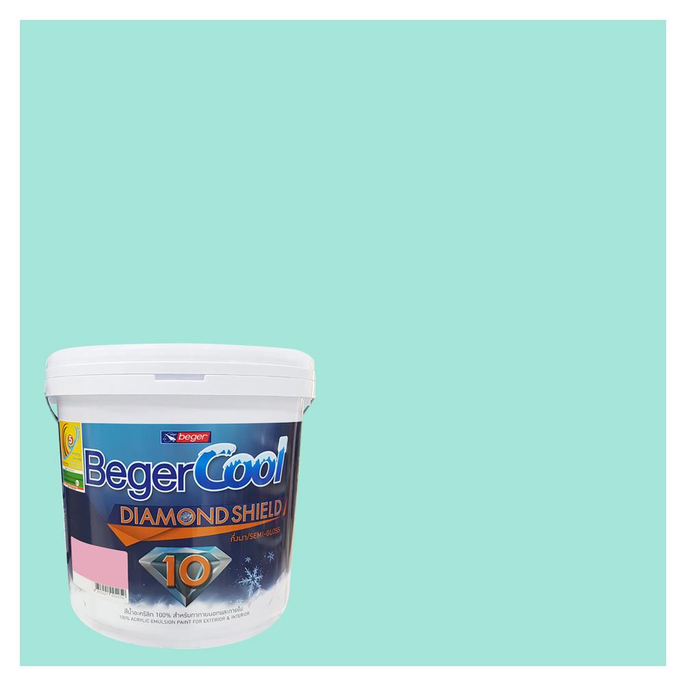สีน้ำทาภายนอก ชนิดกึ่งเงา BEGERCOOL DIAMONDSHIELD 10 048-3 สี MORNING DELIGHT 9 ลิตร