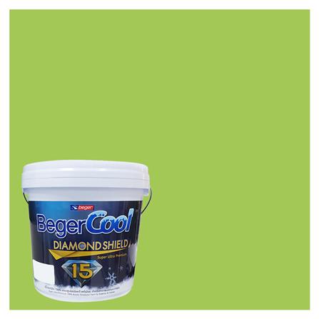 สีน้ำทาภายนอก BEGER COOL DIAMONDSHIELD 15 สี SWEET SUMMER #069-5 กึ่งเงา 9 ลิตร_0