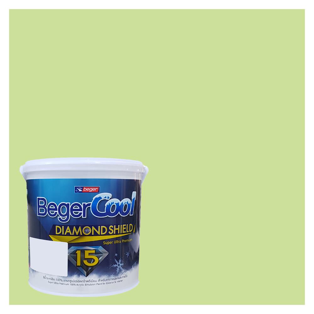 สีน้ำทาภายนอก BEGER COOL DIAMONDSHIELD 15 สี BURSTING WITH TASTE #069-4 กึ่งเงา 9 ลิตร