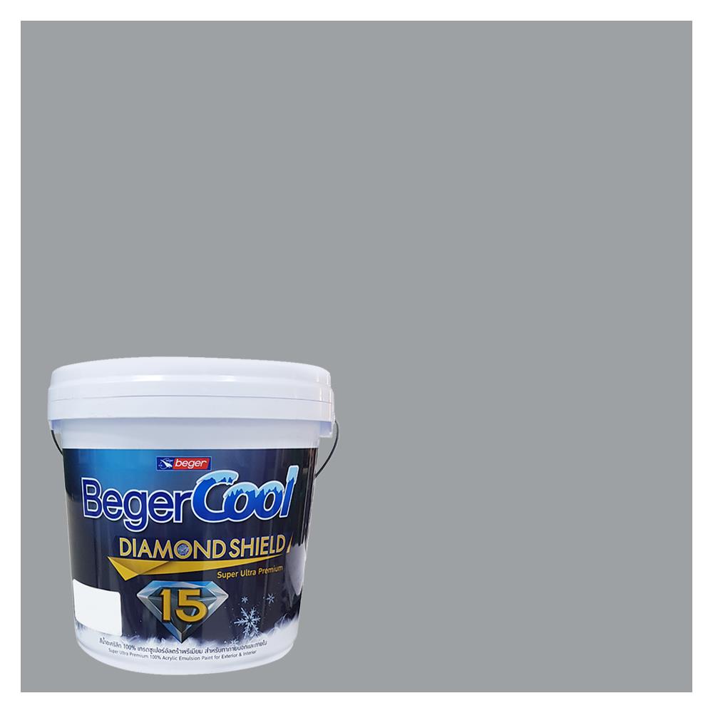 สีน้ำทาภายนอก BEGER COOL DIAMONDSHIELD 15 สี SILVER WOOD #139-4 กึ่งเงา 9 ลิตร