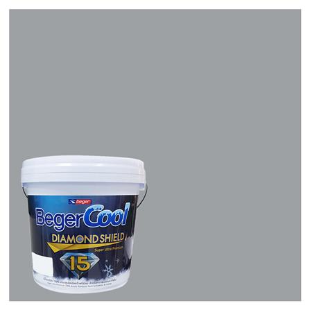 สีน้ำทาภายนอก BEGER COOL DIAMONDSHIELD 15 สี SILVER WOOD #139-4 กึ่งเงา 9 ลิตร_0