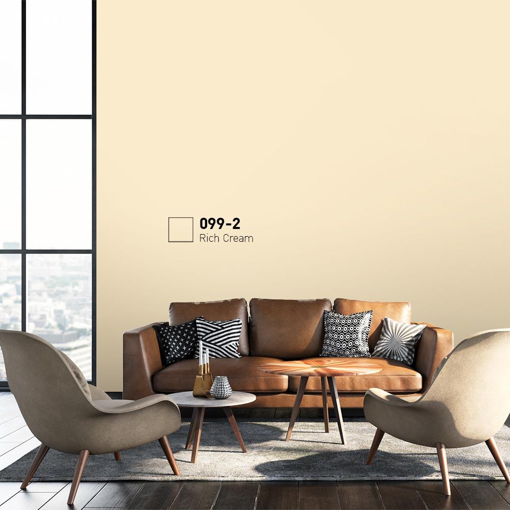 สีน้ำทาภายนอก BEGER COOL DIAMONDSHIELD 15 สี RICH CREAM #099-2 กึ่งเงา 9 ลิตร