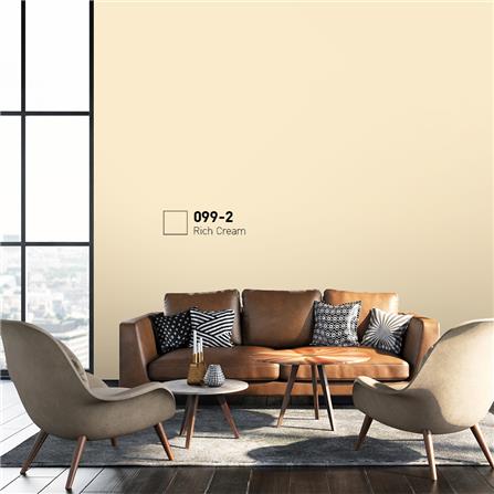 สีน้ำทาภายนอก BEGER COOL DIAMONDSHIELD 15 สี RICH CREAM #099-2 กึ่งเงา 9 ลิตร_1