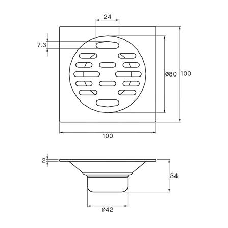 ตะแกรงกันกลิ่น WS FD-4304 4 นิ้ว_2